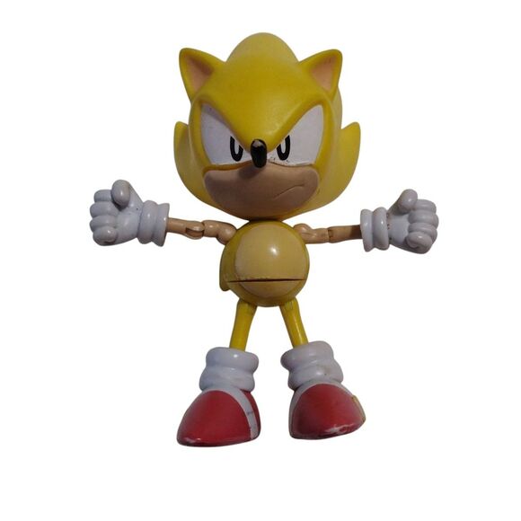 Jazwares Super Sonic the Hedgehog 5 inch Articulated Action Figure 2011 SEGA - Picture 1 of 14